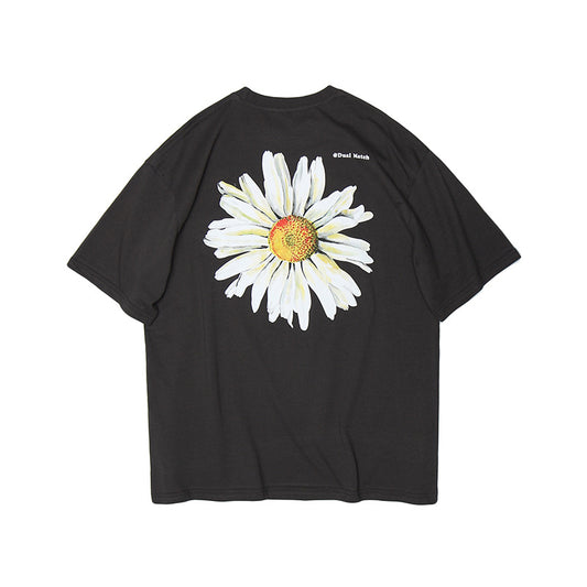 Blusa Estampada con Margaritas de Manga Corta