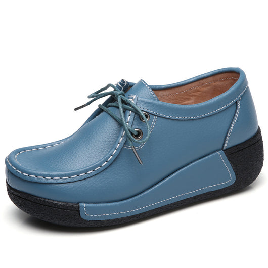 Zapatos de plataforma con tacón cuña para mujer - Image 5