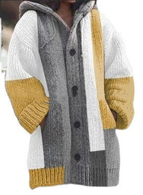 Cardigan Tejido a Juego de Colores Largo Medio para Mujer - Image 8