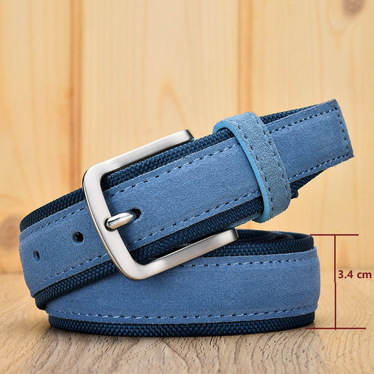 Cinturón Oxford con Hebilla de Ante para Hombre - Image 14