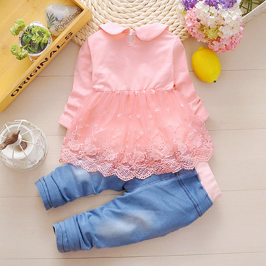 Conjunto Denim Primavera para Niñas - Image 4