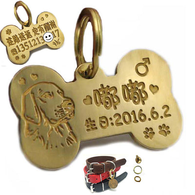 Dije Personalizado de Mascota en Latón