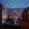 Proyector Aurora LED con Control Remoto, Reproductor de Música y Tarjetas SD