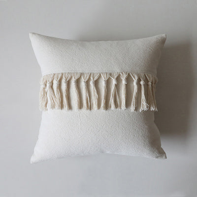 Funda de Almohada Artesanal Algodón y Lino Estilo Minimalista - Image 12