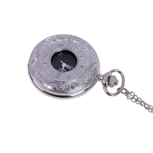 Reloj de Bolsillo Clásico con Grabado de Encaje Romano - Image 4