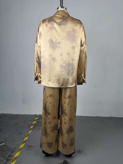 Conjunto de 3 Piezas: Camisa Manga Larga con Solapa, Top Tubo y Pantalón Ancho - Image 30