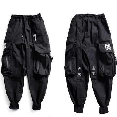 Pantalones Overol Sueltos con Bordados y Detalles Motorizados para Hombre - Image 12