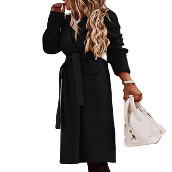 Abrigo Impermeable para Mujer con Cinturón - Diseño Clásico y Acolchado