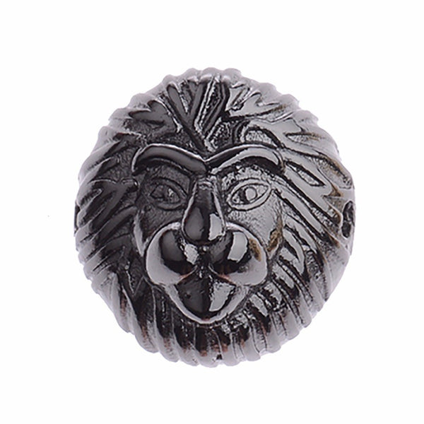Abalorio Cabeza de León en Cobre para Pulseras de Hombre - Accesorio de Joyería Premium - Image 3