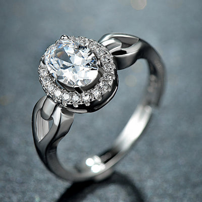 Anillo de Circonita Brillante - Diseño Diamante - Image 4