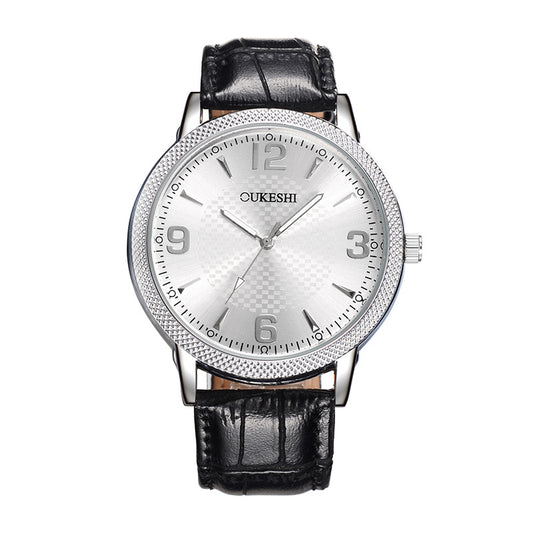 Reloj de Hombre Resistente al Agua con Correa de Cuadros - Diseño Minimalista
