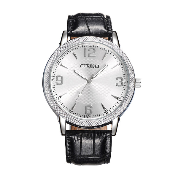 Reloj de Hombre Resistente al Agua con Correa de Cuadros - Diseño Minimalista