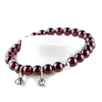 Pulsera de Granate Natural - Anillo Solitario - Image 11