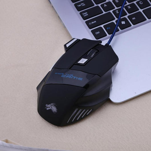 Ratón Gaming Óptico 5500DPI con Retroiluminación LED 7 Colores - 7 Botones Programables - Image 3