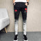 Pantalones de Patchwork Estampado