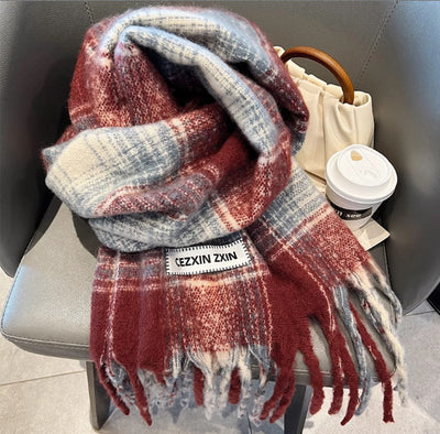 Chal Térmico de Mohair - Bufanda Gruesa para Invierno Colores Sólidos - Image 25