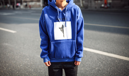 Sudadera con Capucha Gruesa para Hombre Invierno - Diseño Gato Estilo Coreano - Image 9
