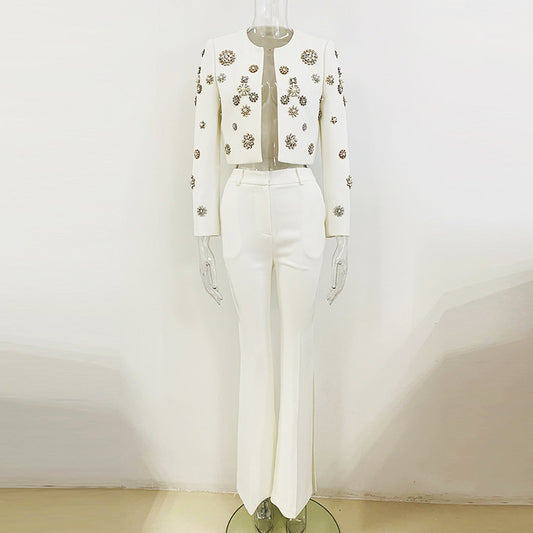 Conjunto Retro Chaqueta y Pantalón Acampanado - Image 2