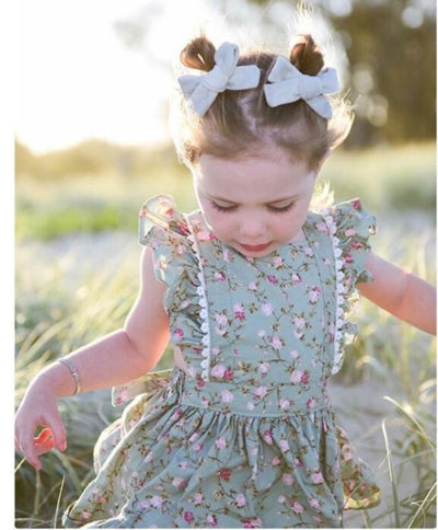 Vestido Infantil Estampado Floral - Image 3