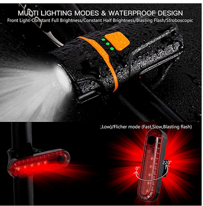 Luz Frontal USB para Bicicleta con Tecnología Anti-Reflejo - Image 6