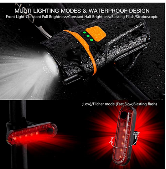 Luz Frontal USB para Bicicleta con Tecnología Anti-Reflejo - Image 6