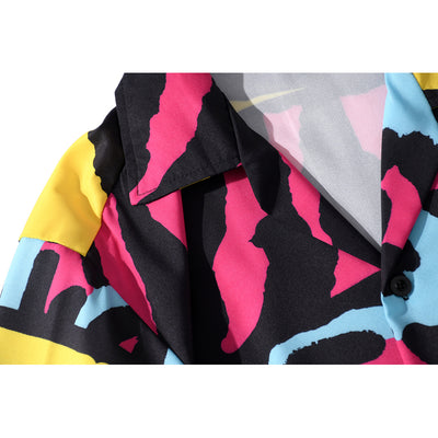 Playera de Playa Colorblock Graffiti - Image 2
