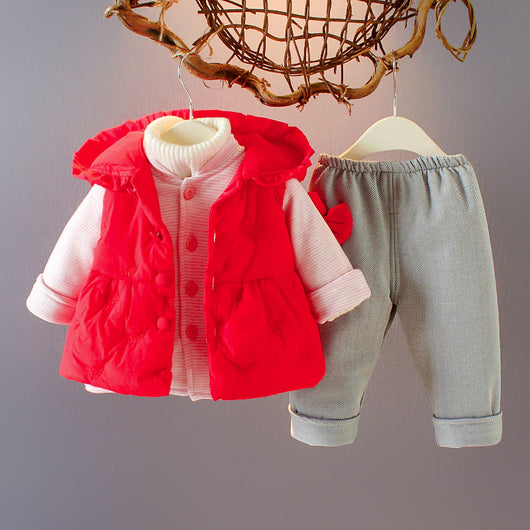 Chaleco Tricot Estilo Western de Tres Piezas