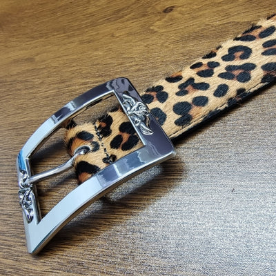 Cinturón con Hebilla Japonesa Estampado Leopardo Unisex - Image 6