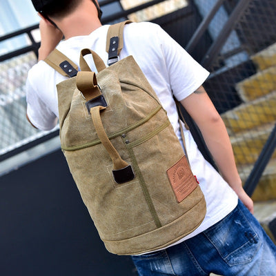 Mochila de Lona Estampada con Gran Capacidad - Image 4