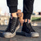 Zapatos casuales negros con efecto desgastado