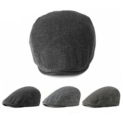 Boina Retro Británica de Lana para Hombre - Estilo Casual Clásico