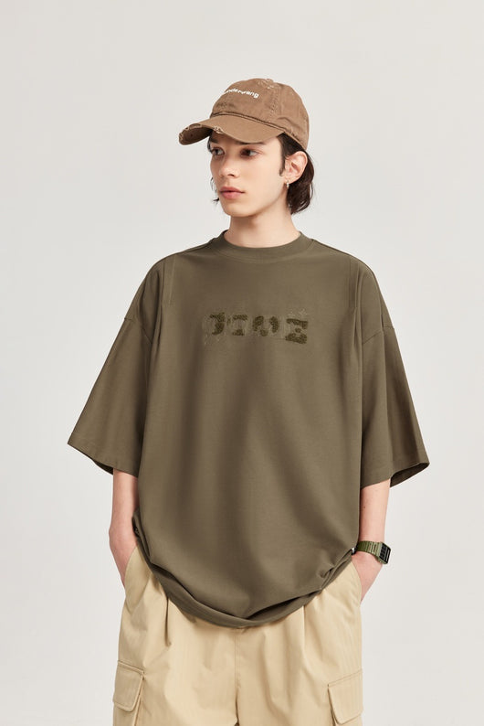 Playera Casual de Twill Vintage con Bordado - Image 7
