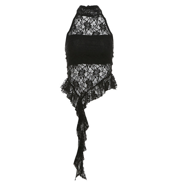 Chaleco Cuello Halter Pure Desire con Bordes Irregulares - Image 6