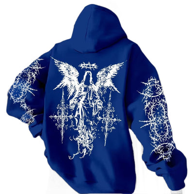 Sudadera Hombre con Estampado 3D Digital Alas de Ángel - Image 5