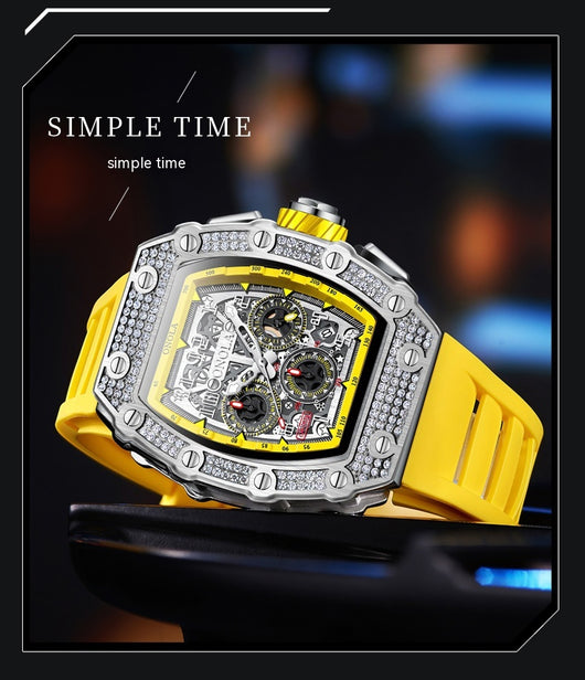 Reloj Mecánico Multifuncional con Diamantes - Elegancia y Precisión - Image 18