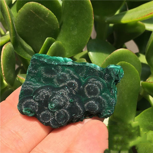 Piedra Bruta de Malaquita Natural - Espécimen Mineral Cristalino