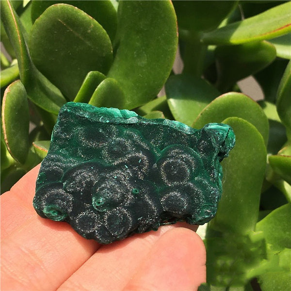 Piedra Bruta de Malaquita Natural - Espécimen Mineral Cristalino