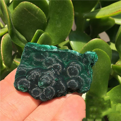 Piedra Bruta de Malaquita Natural - Espécimen Mineral Cristalino