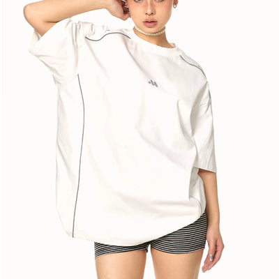 Camiseta Holgada Cuello Redondo Design Sense - Estilo Relajado - Image 13