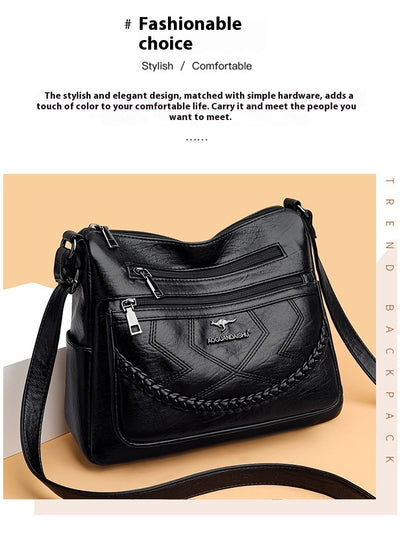 Bolso de Hombro de Cuero Suave para Mujer - Capacidad Extra Grande - Image 23