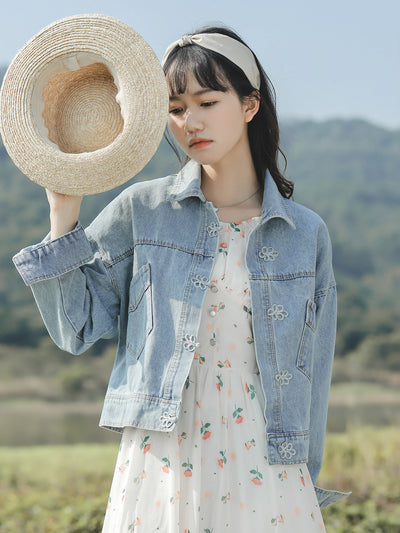 Chaqueta Denim Casual Versátil para Mujer - Estilo Literario - Image 10