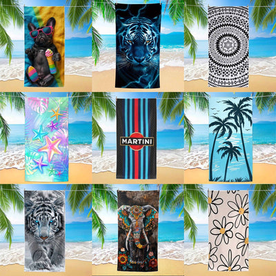 Toalla de Playa Microfibra Secado Rápido con Diseño Creativo - Image 2