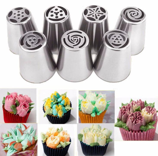 Set de 24 Boquillas Tulipán de Acero Inoxidable para Repostería - Image 7