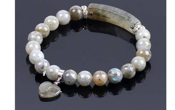 Pulsera de Piedra Labradorita Natural