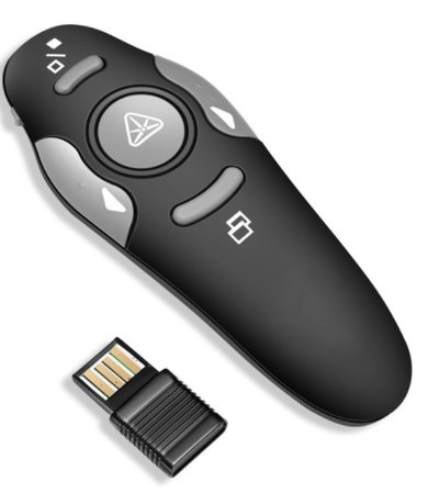 Puntero Láser Inalámbrico 2.4 GHz con Control Remoto USB para Presentaciones