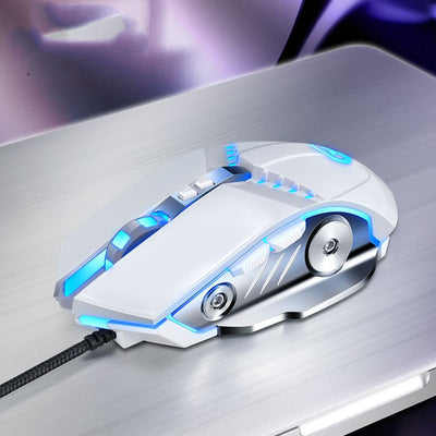 Ratón Óptico Gaming USB Silencioso con Luz LED