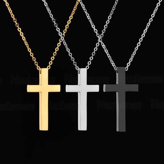 Collar Cruz de Acero Inoxidable - Image 3