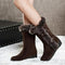 Botas de Invierno Cálidas para Mujer - Botines Forrados en Piel Marrón
