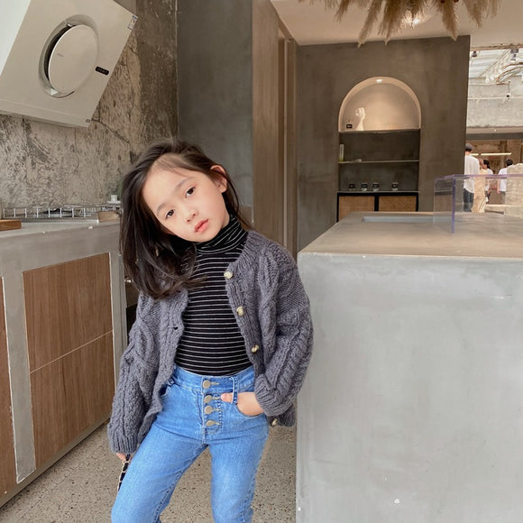 Cardigan Coreano Infantil - Chaqueta de Moda para Niños y Niñas