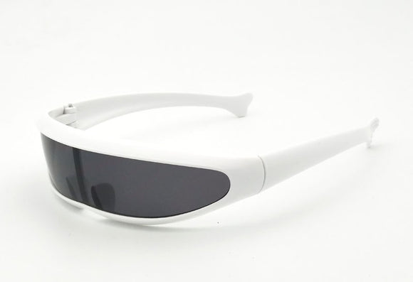 Óculos de Sol Futuristas com Lentes Espelhadas - Unissex Proteção UV